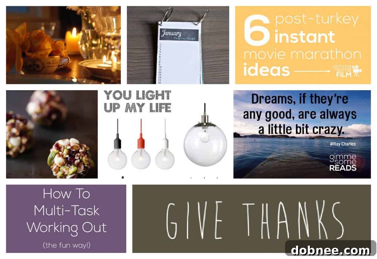 Thanksgiving Week Roundup - A collage of images representing gratitude, food, film, lifestyle, and style, celebrating the spirit of the holiday season and the diverse content offered by the 'Gimme Some' network.