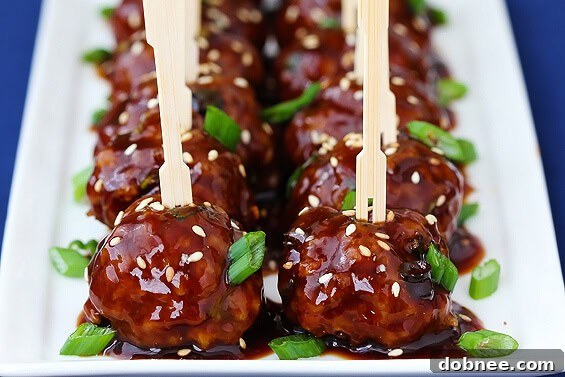 Saucy Asian Meatballs recipe, the #1 reader favorite from Gimme Some Oven in 2012