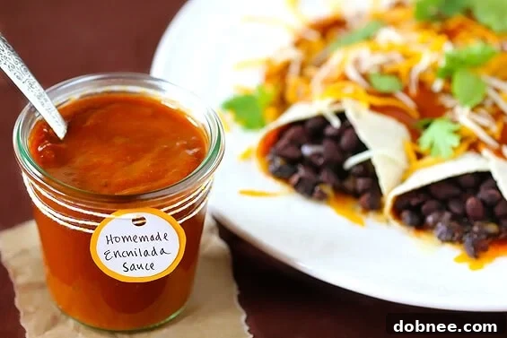 Homemade Red Enchilada Sauce recipe, a versatile and essential ingredient for Mexican dishes