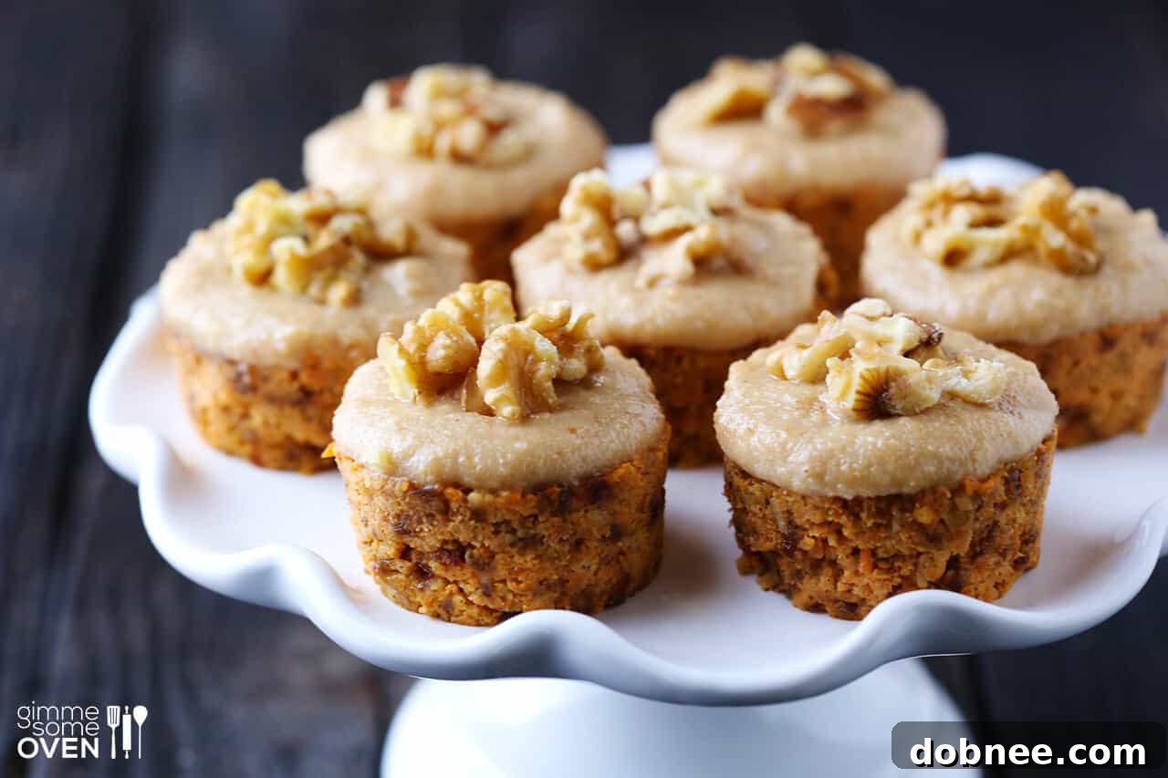 Raw Carrot Cake with Cashew Vanilla Frosting