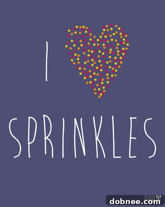 I Heart Sprinkles: A fun and easy DIY art project for kitchen or kid's room.