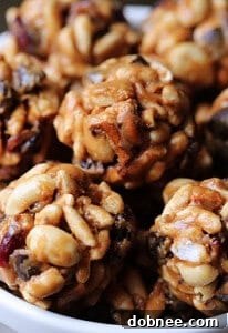 Close-up of a Trail Mix Energy Bite