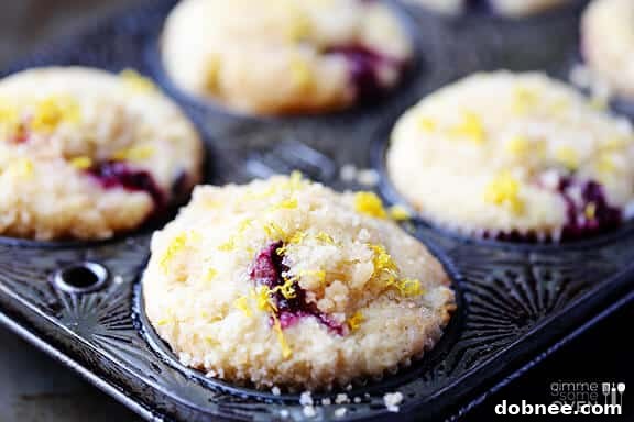 Delicious Lemon Blueberry Muffins with Streusel Topping