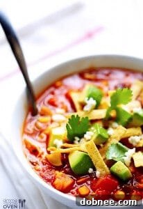 Mexican Chicken and Rice Soup ready to serve, a perfect comfort food