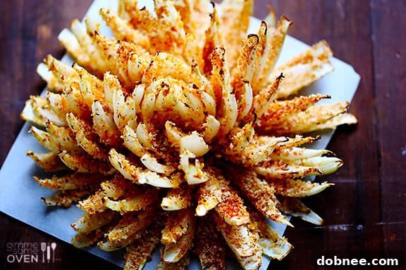 Delicious Baked Blooming Onion - A Healthy Appetizer Recipe