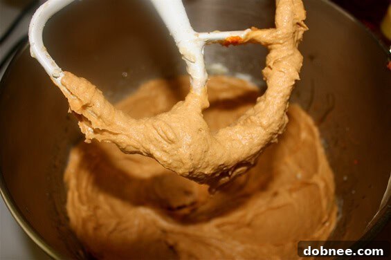 Mixing ingredients for pumpkin cream cheese spread