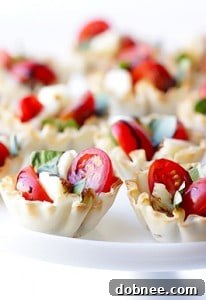 Caprese Phyllo Cups recipe image