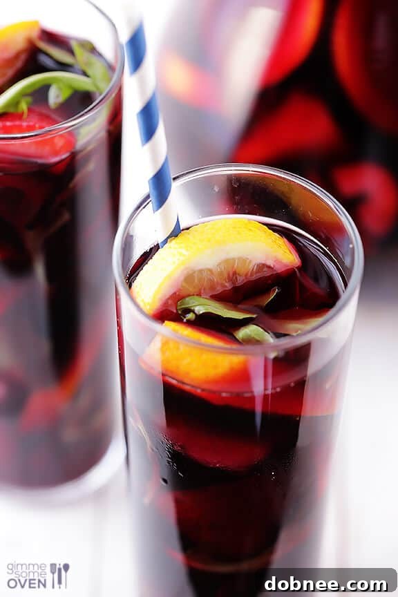 Tasting 'The Best Sangria Ever' with arugula at Dole Summit happy hour