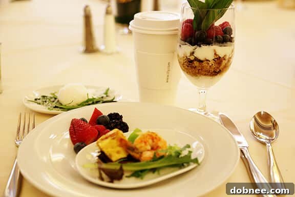 Innovative breakfast salads served at Dole Salad Summit
