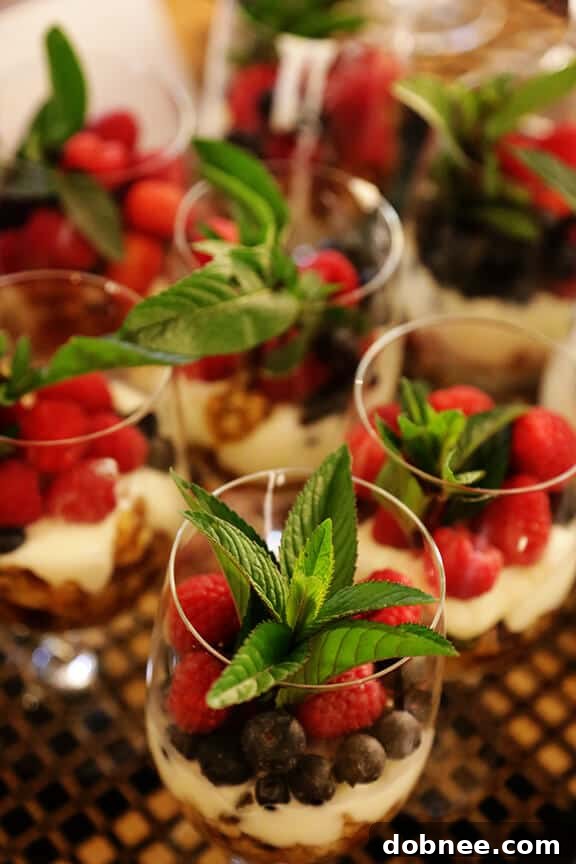 A fruit, yogurt, and oatmeal parfait, a familiar breakfast