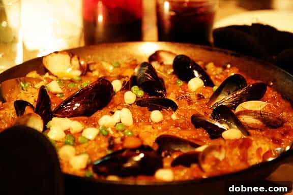 Savoring a delicious Spanish paella