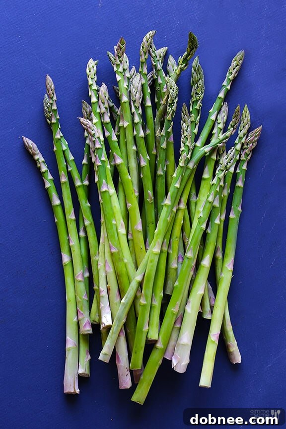Seasonal Asparagus for Pesto Bundle of fresh asparagus spears, showcasing spring produce.
