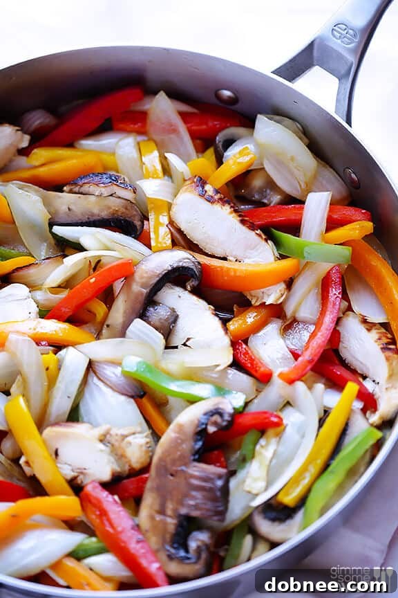 Homemade Margarita Chicken Fajitas Recipe with Fresh Ingredients