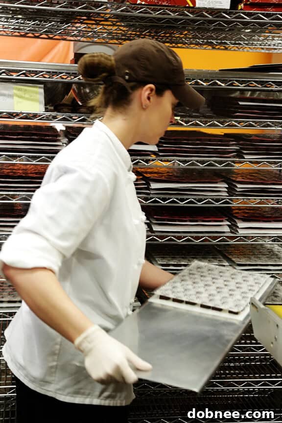 Chocolates Cooling on a Rack