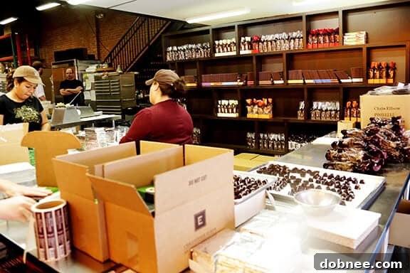 Hand-Wrapping Chocolate Products