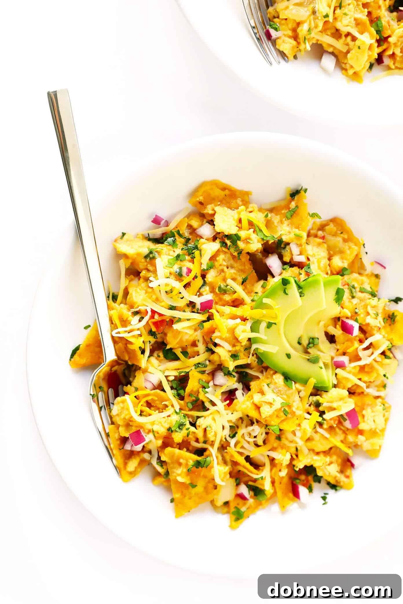 Tex-Mex Migas Recipe with Avocado