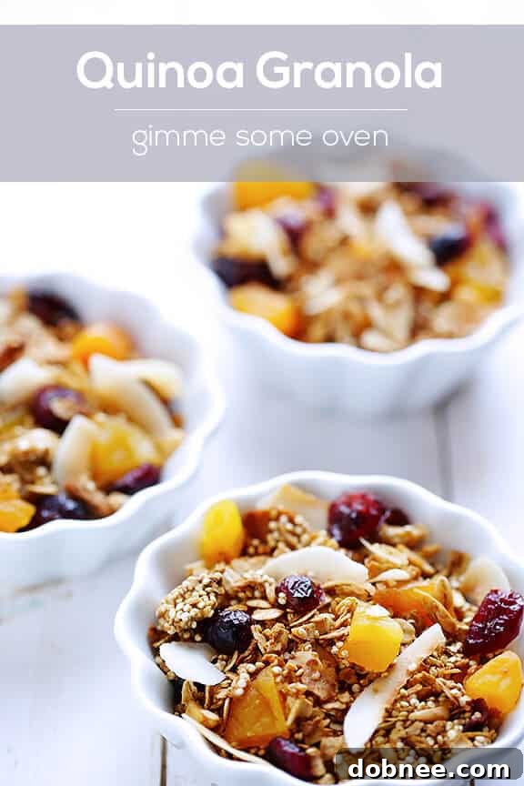 Freshly Baked Quinoa Granola Ready to Be Enjoyed