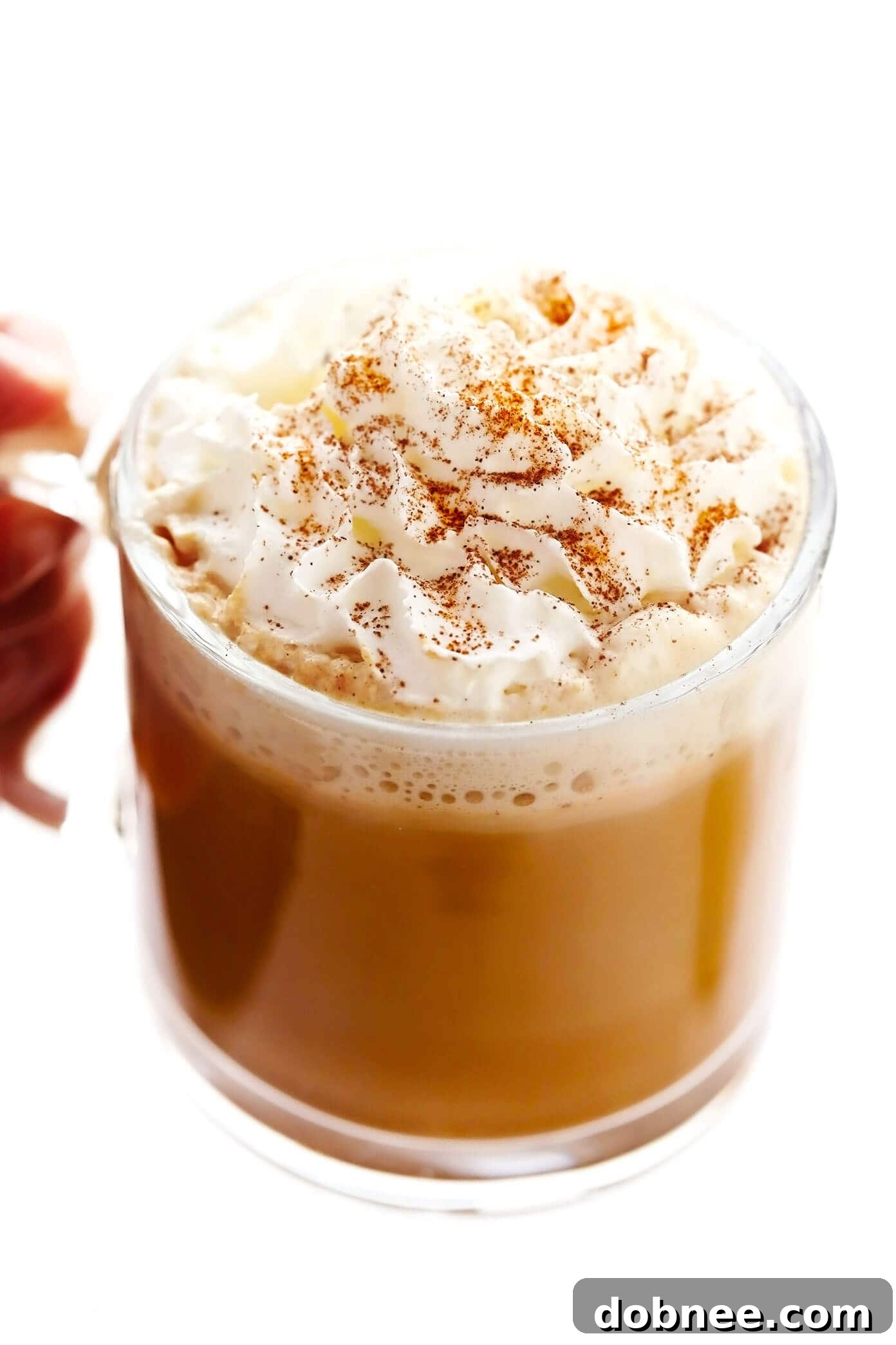 A cozy mug of homemade pumpkin spice latte, warm and inviting for the autumn season