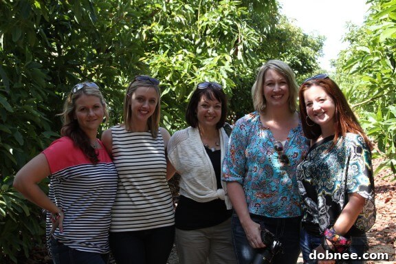 Group photo of bloggers on the California avocado tour