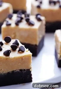 Peanut Butter Fudge Brownies with a creamy topping