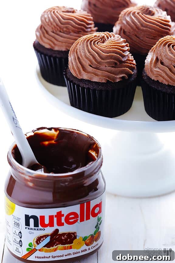 Decadent Nutella Cupcakes 5 Mixing Chocolate Cupcake Batter