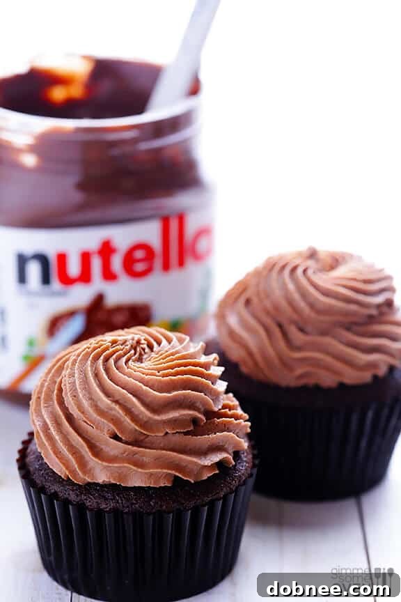 Decadent Nutella Cupcakes 7 Cored Cupcake Filled with Nutella