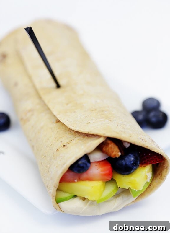 My Rainbow Hummus and Fruit Wrap Creation | gimmesomeoven.com