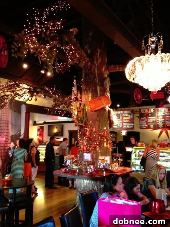 The 23-Foot Chocolate Tree at All Chocolate Kitchen | gimmesomeoven.com