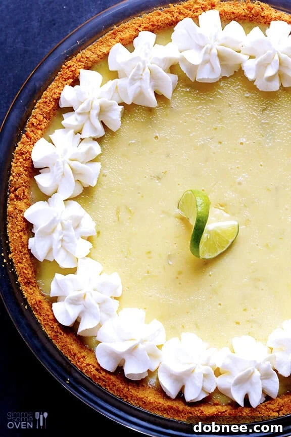 Key Lime Pie with Graham Cracker Crust