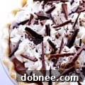 French Silk Pie with whipped cream and chocolate shavings