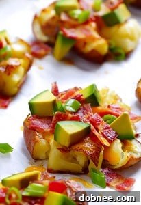 Loaded Smashed Red Potatoes