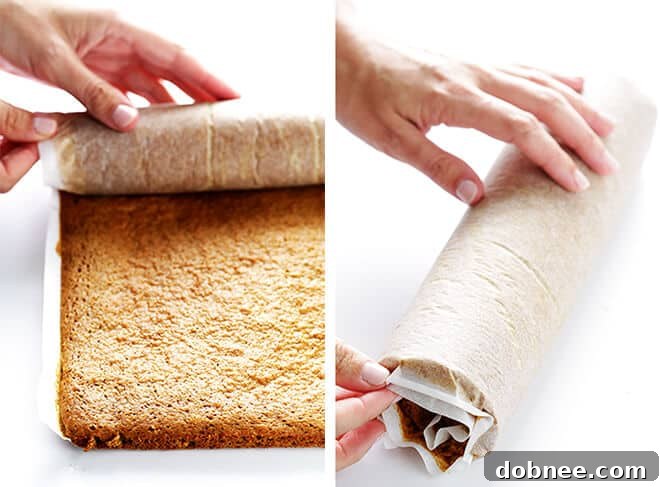 How To Roll A Pumpkin Roll