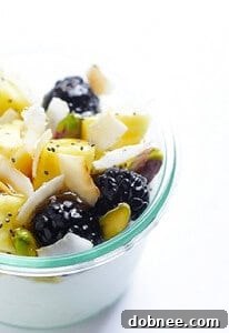 Easy Greek Yogurt Parfait recipe card image