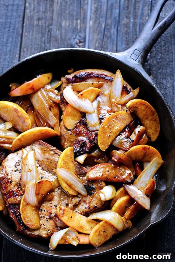Apple Cinnamon Pork Chops with a Sweet and Savory Glaze