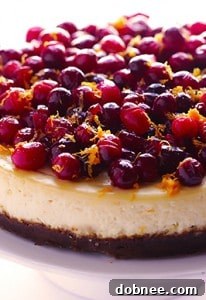 Cranberry Orange Cheesecake