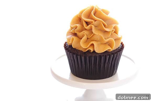 Delicious Chocolate Peanut Butter Cupcakes with creamy frosting