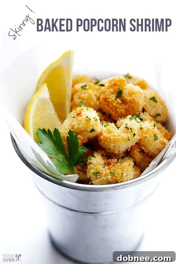 Skinny Popcorn Shrimp Recipe | gimmesomeoven.com #appetizer