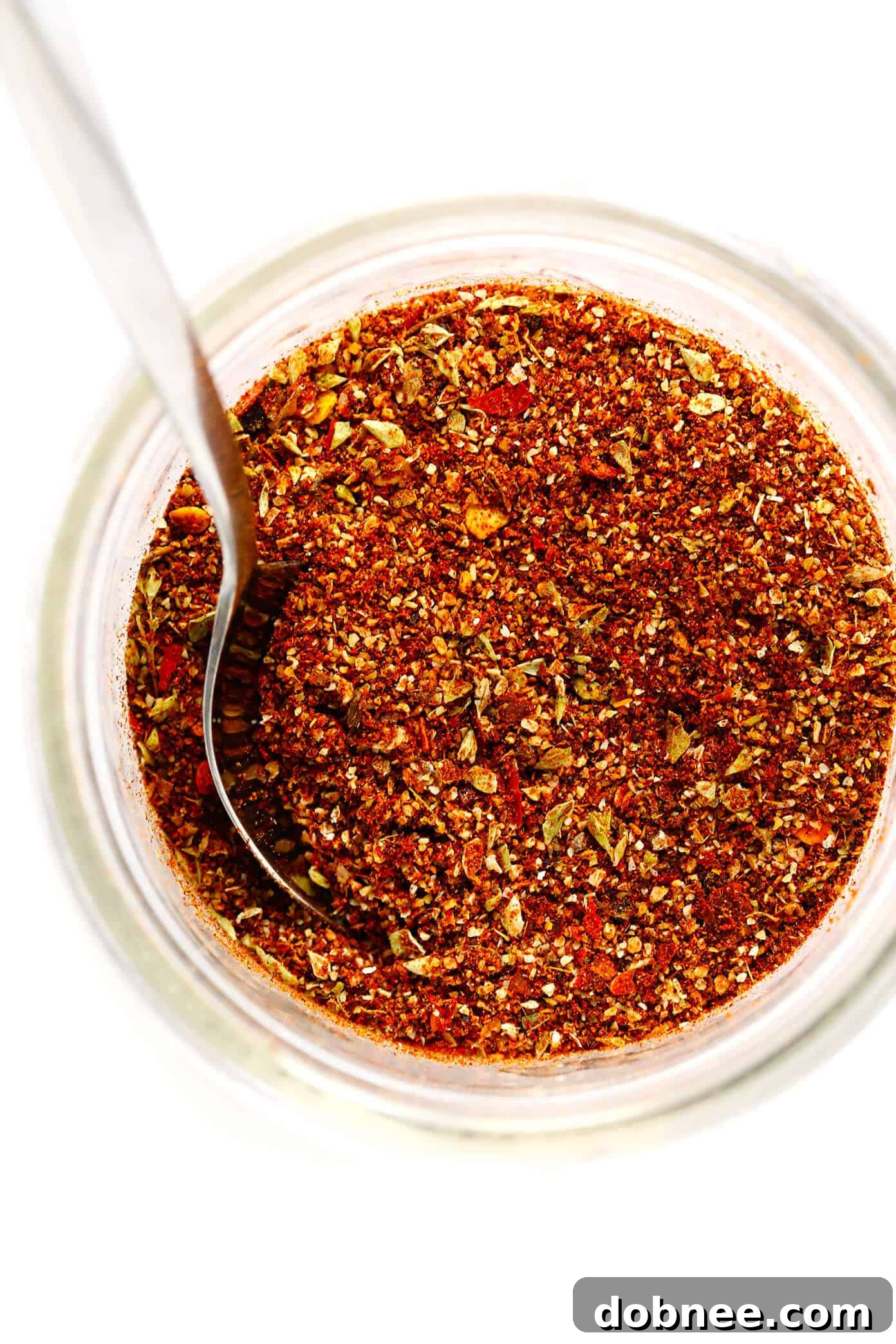 Freshly mixed homemade taco seasoning in a small bowl, ready for use