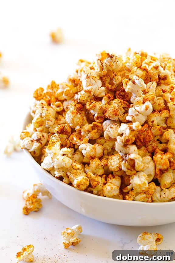 Taco Popcorn served in a rustic bowl, perfect for sharing