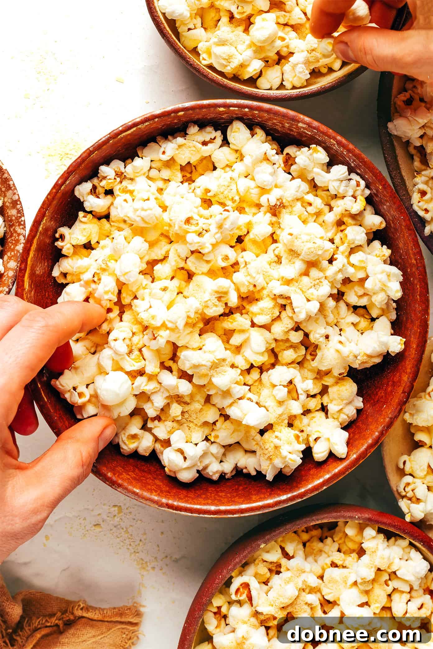 Serving bowl of Nooch Popcorn