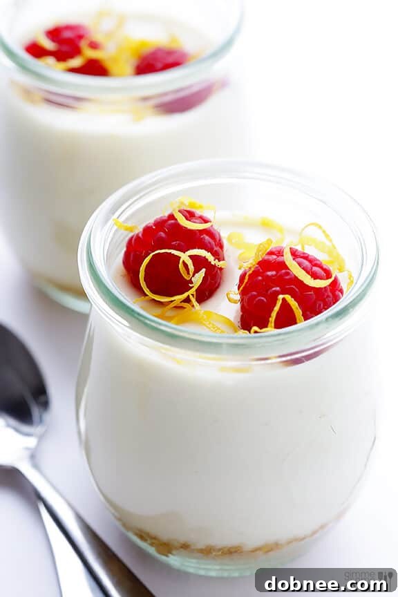 Lighter No-Bake Cheesecakes with Fresh Berries