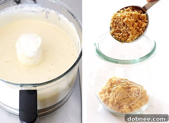 Assembling a Lighter No-Bake Cheesecake Jar
