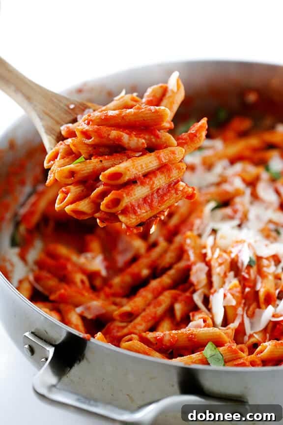 Delicious and Simple Roasted Red Pepper Pasta Close-up of Pasta with Roasted Red Pepper Sauce