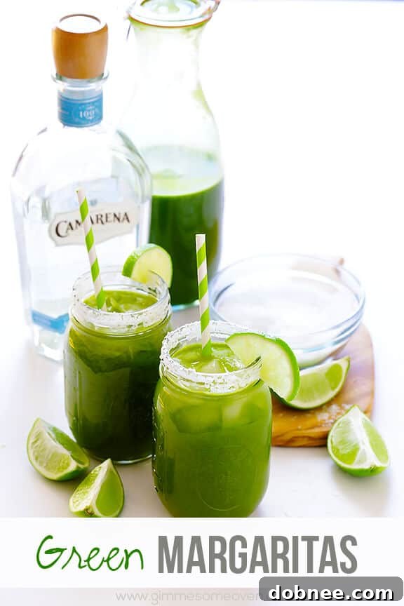 Enjoying a Green Margarita in a Beautiful Setting