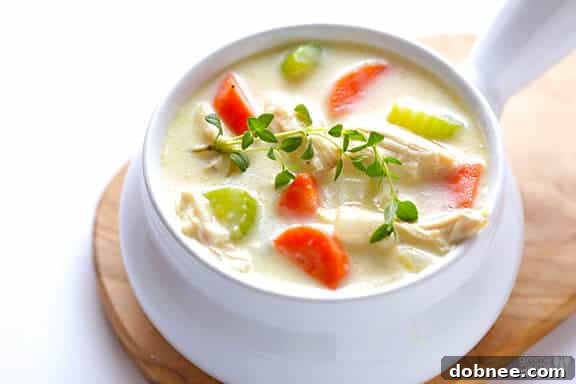 The Ultimate Homemade Cream of Chicken Soup Recipe Homemade Cream of Chicken Soup: A hearty, comforting classic made from scratch. Forget the can – this creamy, flavorful soup is easy to make and utterly delicious!