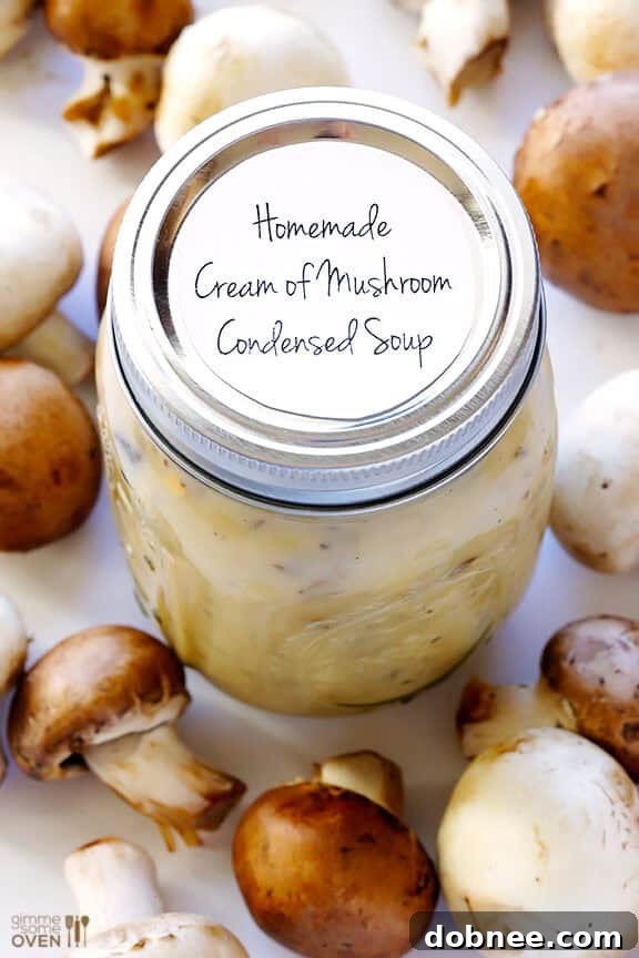 Enjoying Homemade Condensed Cream of Mushroom Soup