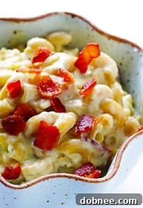 Blue Cheese Bacon Macaroni and Cheese