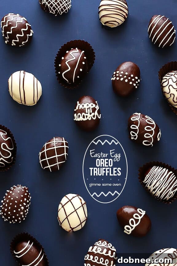 4-Ingredient Easter Egg Oreo Truffles | gimmesomeoven.com 4-Ingredient Easter Egg Oreo Truffles | gimmesomeoven.com