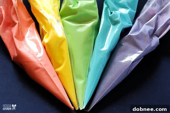 Colorful Almond Bark for Decorating Truffles