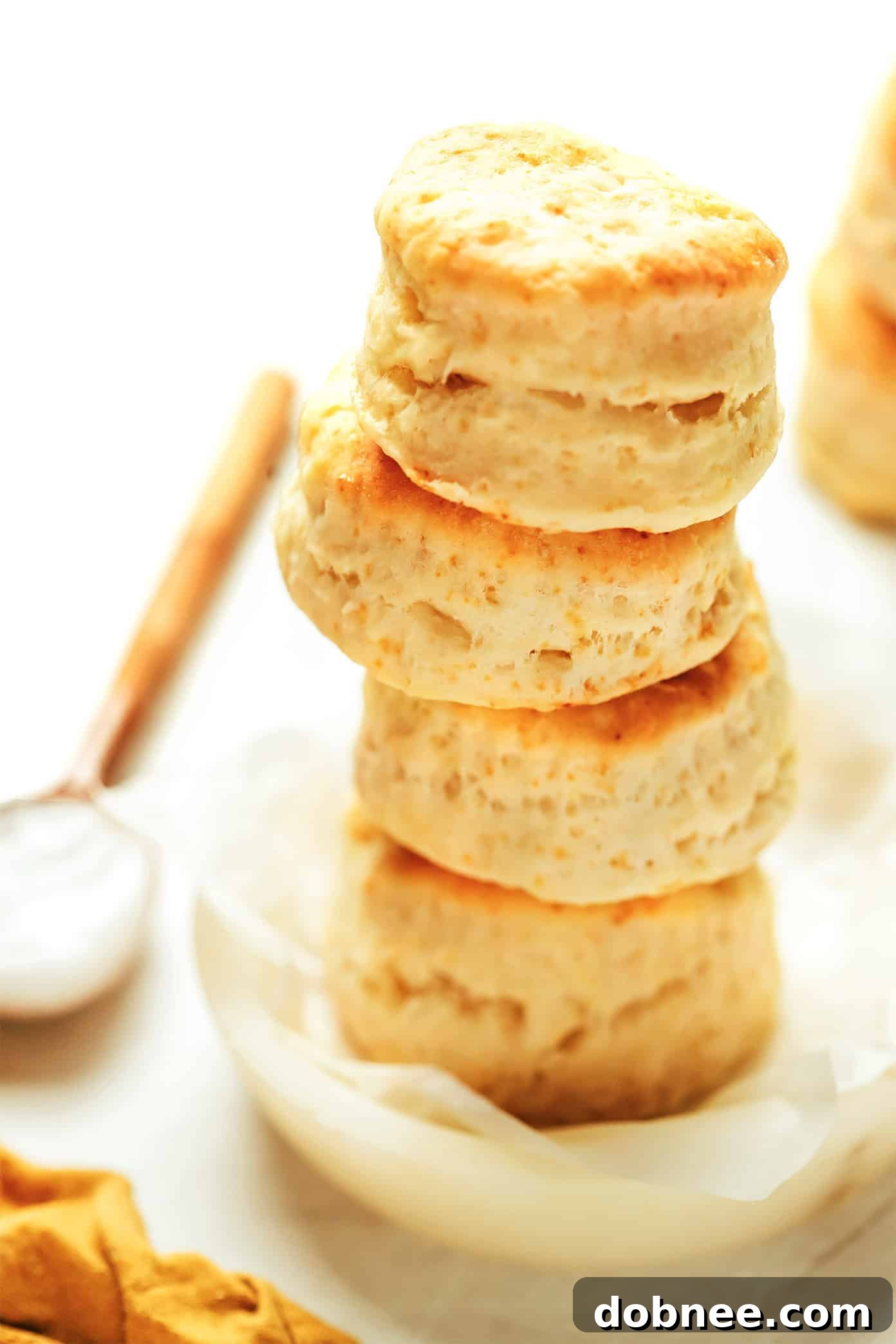 Baked coconut oil biscuits ready to serve